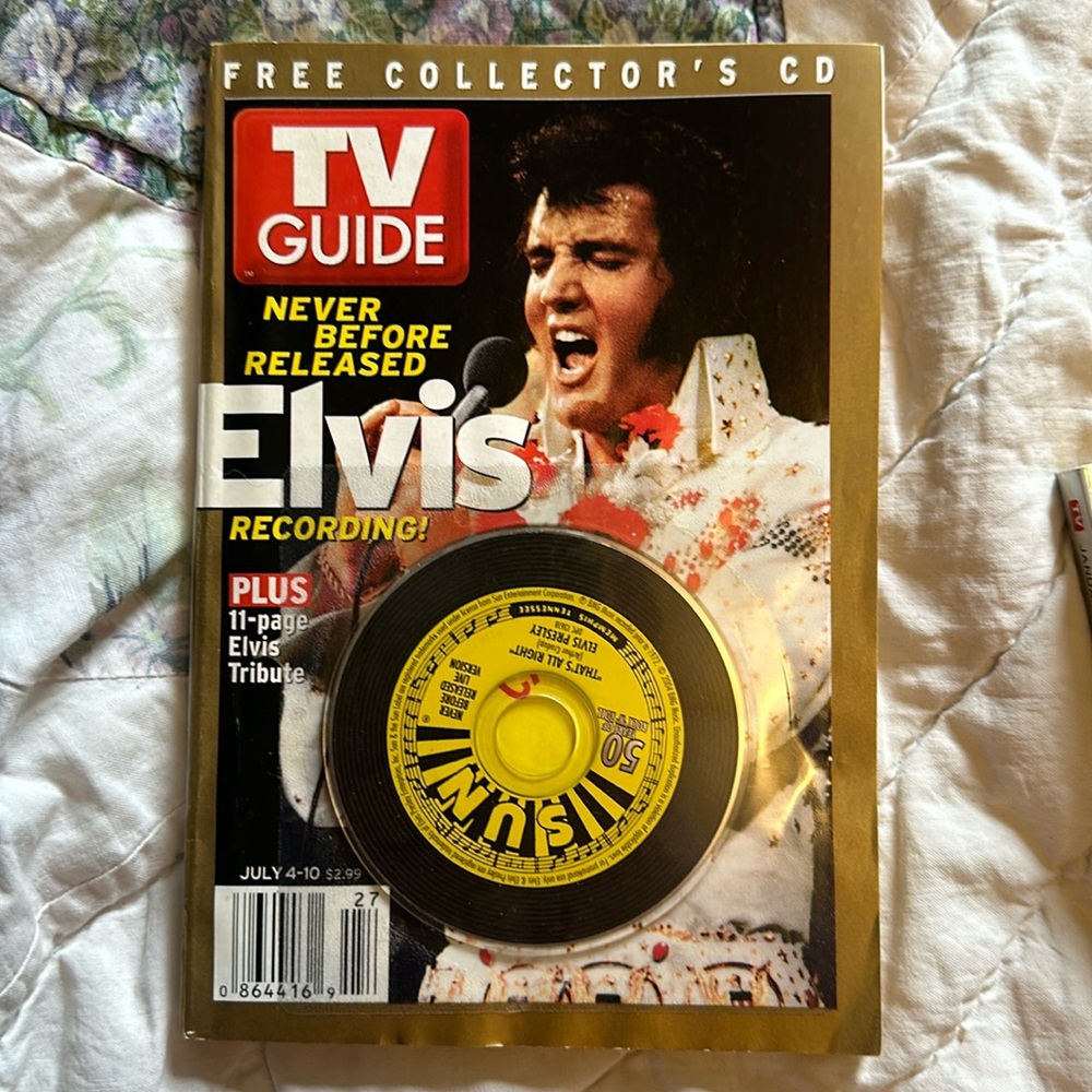 Elvis collectible TV guides